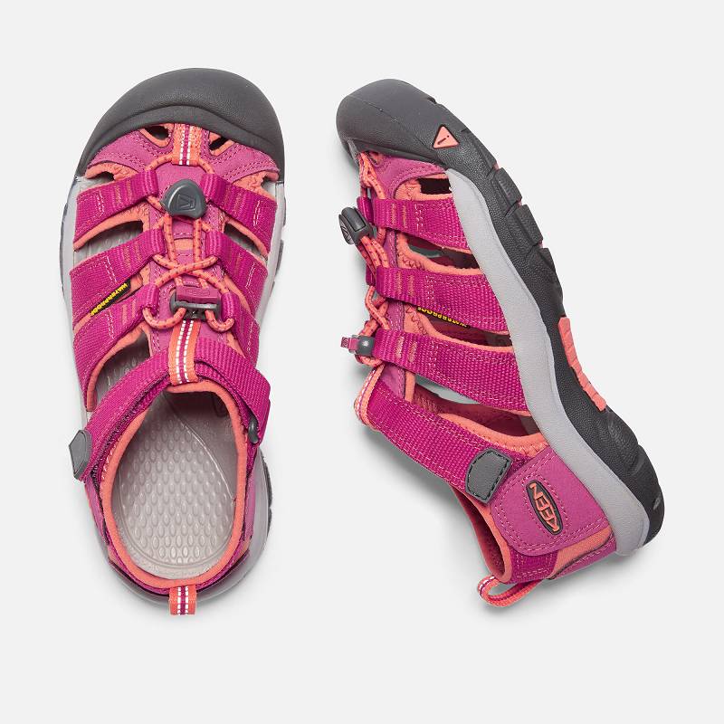 Keen Newport H2 Trekkingsandalen Kinder DE-13940 Very Berry/Fusion Coral - Keen Kinderschuhe Rosa